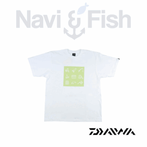 DAIWA T-SHIRT PRINT WHITE S