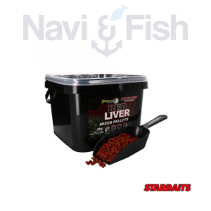 STARBAITS RED LIVER PELLETS MIXED 2kg