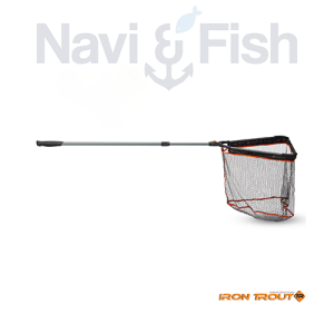 IRON TROUT Compact Tele Trout Landing Net Rubber