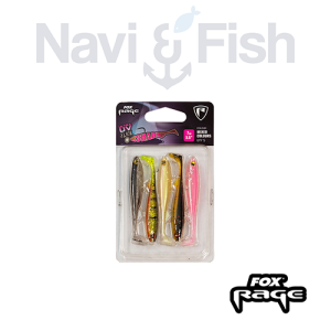 Fox Rage Slick Shad 9cm Mixed color pack 5kom