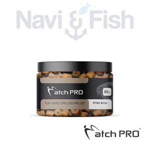 MatchPRO TOP HARD Pellet DRILLED FISH 8mm/80g
