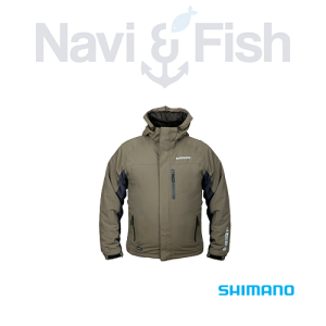SHIMANO RAIN JACKET PADDED - OLIVE GREEN