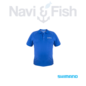 SHIMANO SHORT SLEEVE POLO - BLUE