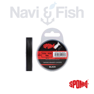 Spomb Tapered Braided Leaders Black