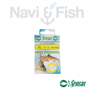 SENSAS H/N Big Fish Strong Wire Hooks to Nylon